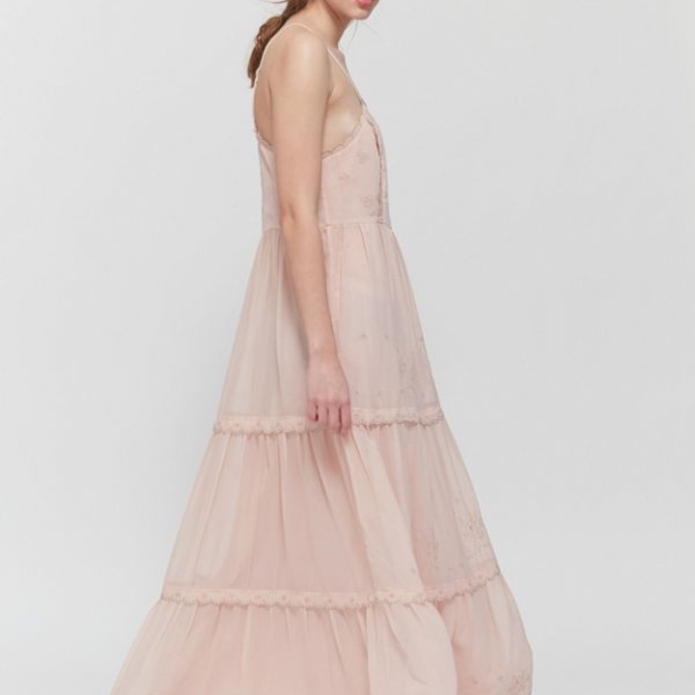 UO Hanna Embroidered Maxi Dress